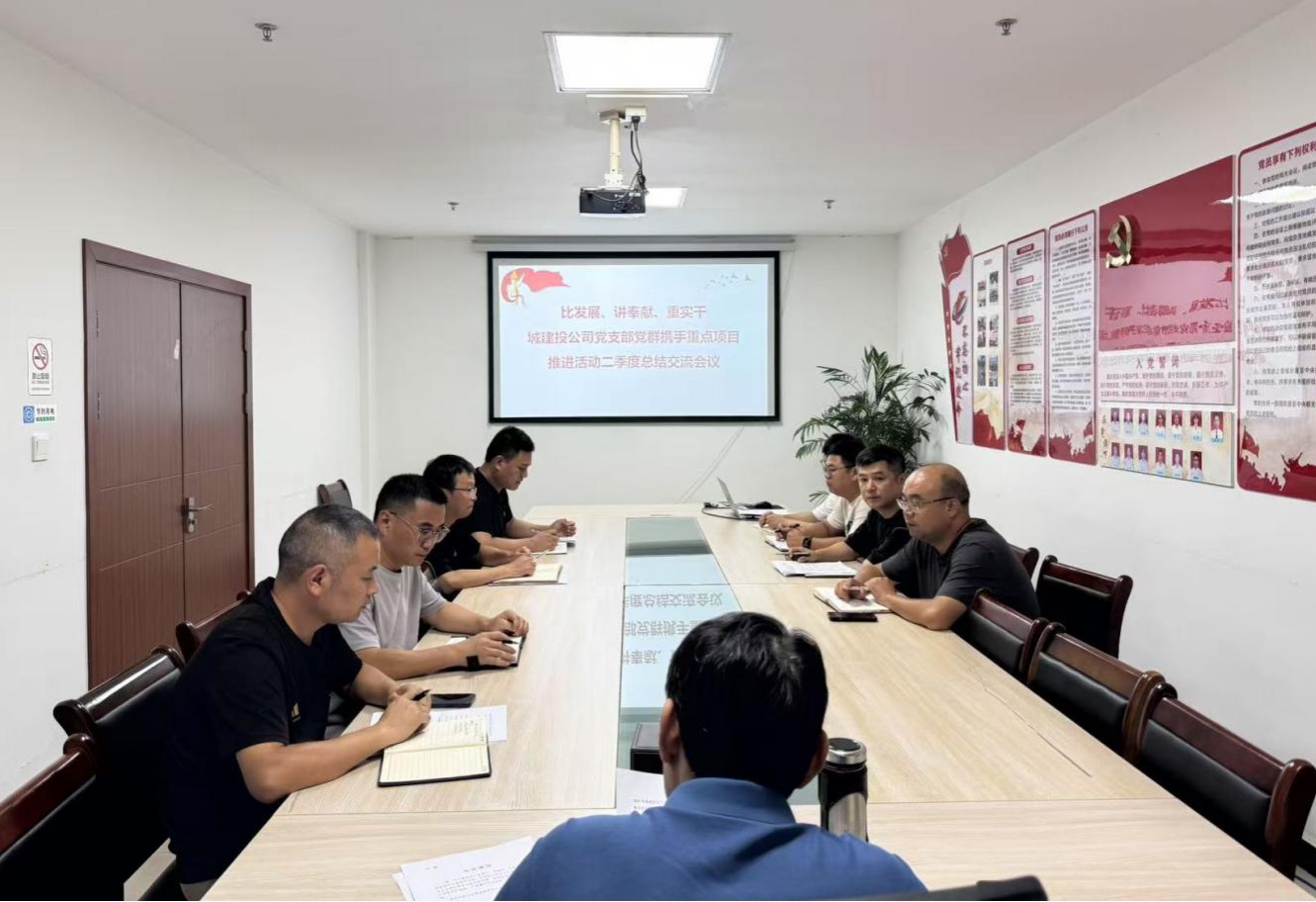 比發(fā)展、講奉獻(xiàn)、重實(shí)干：城建投公司開展黨群攜手重點(diǎn)項(xiàng)目推進(jìn)活動(dòng)二季度總結(jié)交流會(huì)